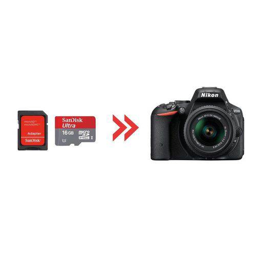 Cartão de Memória 16gb Ultra para Nikon D5500