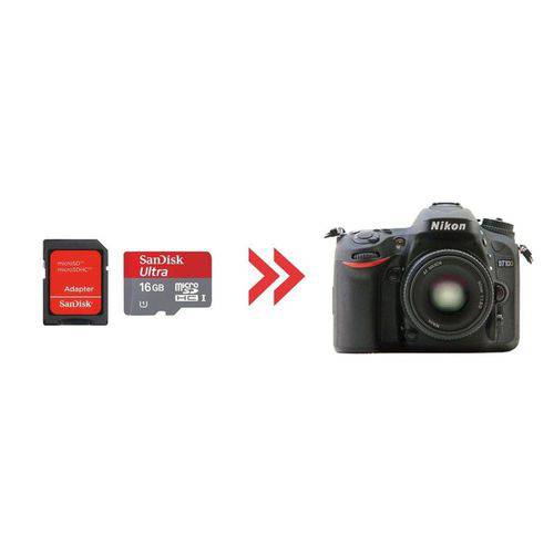Cartão de Memória 16gb Ultra para Nikon D7100