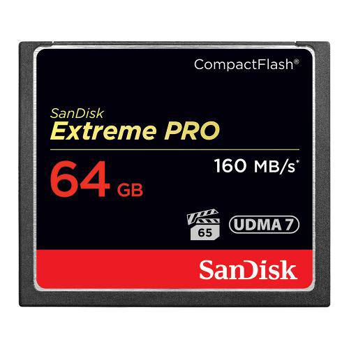Cartão de Memória 64gb Compactflash Sandisk Extreme Pro