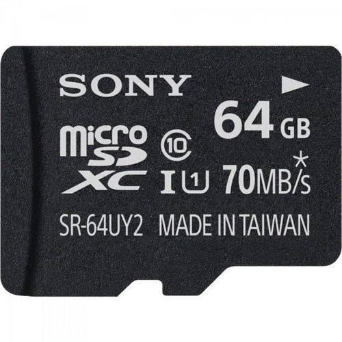 Cartao de Memoria 64gb Micro Sdxc com Adaptador Classe 10 Sr-64uy2 Sony