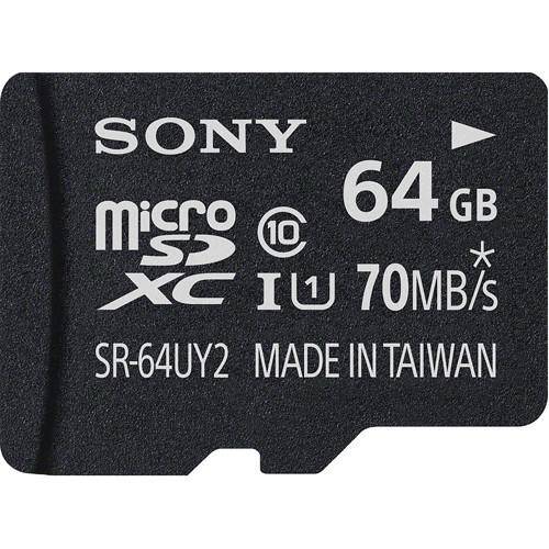Cartao de Memoria 64gb Sony Micro Sdxc com Adaptador Sd Classe 10