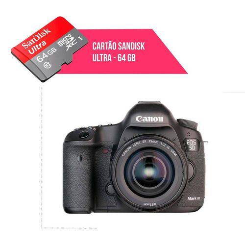Cartão de Memória 64gb Ultra para Câmera Canon 5d Mark Iii