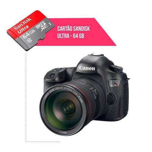 Cartão de Memória 64gb Ultra para Câmera Canon 5d Sr