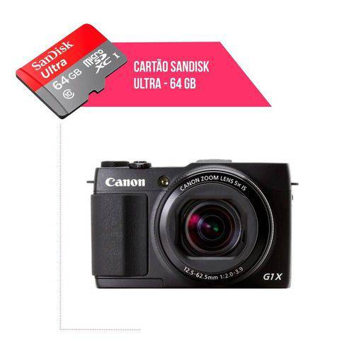 Cartão de Memória 64gb Ultra para Câmera Canon G1x