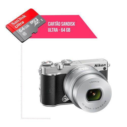 Cartão de Memória 64gb Ultra para Câmera Nikon 1 J5