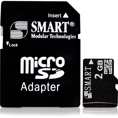Cartão de Memória C/ Adaptador - 2GB - Smart
