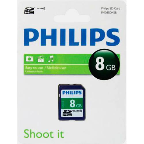Cartão de Memória Classe 10 8Gb - Philips