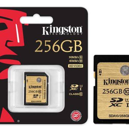 Cartao de Memoria Classe 10 Kingston Sda3/256gb Sdxc 256gb Uhs-I U3 Ultimate