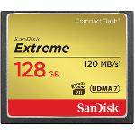 Cartão de Memória Compact Flash 128gb Sandisk Extreme S 120-60mb/S