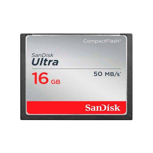 Cartão de Memória Compact Flash - Sandisk Ultra 16gb 50mb/S