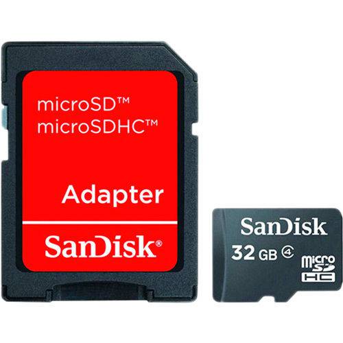 Cartão de Memória 32gb Micro Sd+adapt - Sandisk