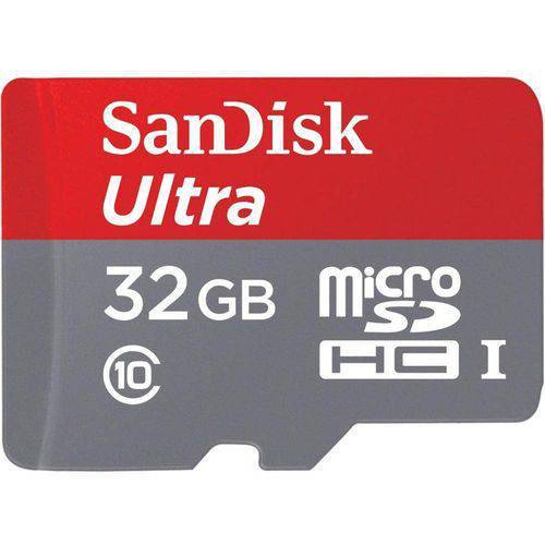 Cartao de Memoria 32gb Micro Sd Ultra C/ Adapt 80mb/S Sandisk