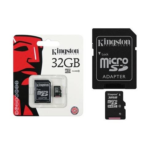 Cartão de Memória 32gb Micro Sdhc com Adaptador Sd / Classe 10 Kingston Sdc10/32gb