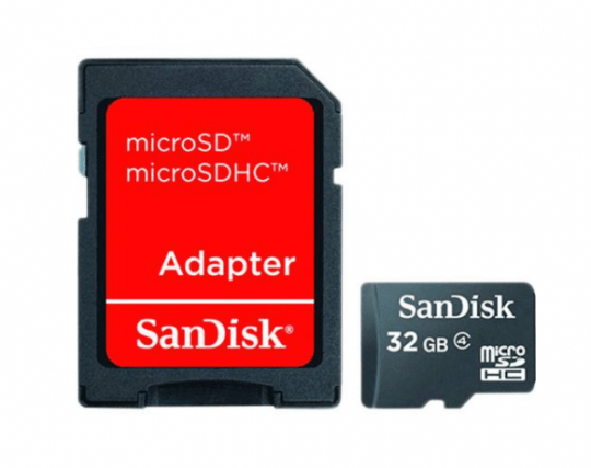 Cartão de Memória 32gb Sd C/adaptador Sandisk Cl4