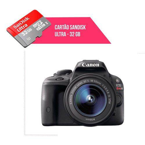 Cartão de Memória 32gb Ultra para Câmera Canon Sl1
