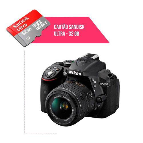 Cartão de Memória 32gb Ultra para Câmera Nikon D5300