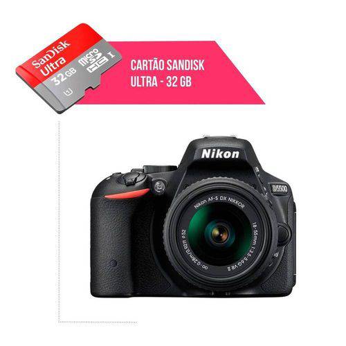 Cartão de Memória 32gb Ultra para Câmera Nikon D5500