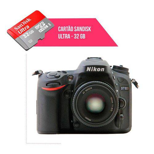 Cartão de Memória 32gb Ultra para Câmera Nikon D7100