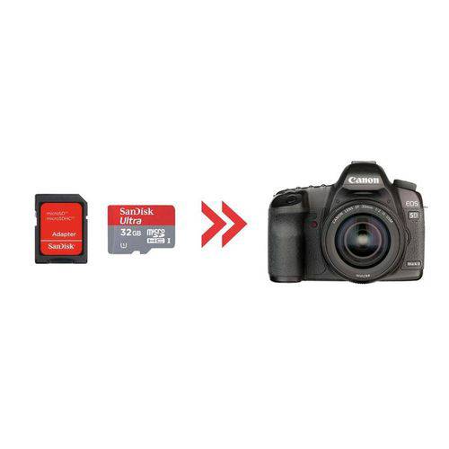 Cartão de Memória 32gb Ultra para Canon 5d Mark Ii