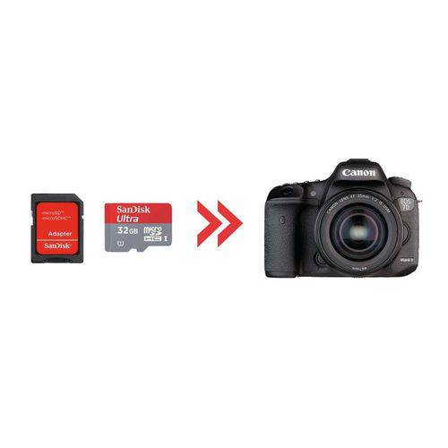 Cartão de Memória 32gb Ultra para Canon 7d
