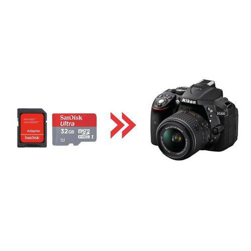 Cartão de Memória 32gb Ultra para Nikon D5300
