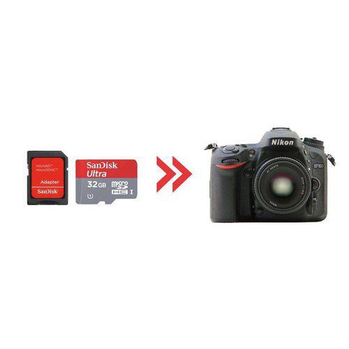 Cartão de Memória 32gb Ultra para Nikon D7100