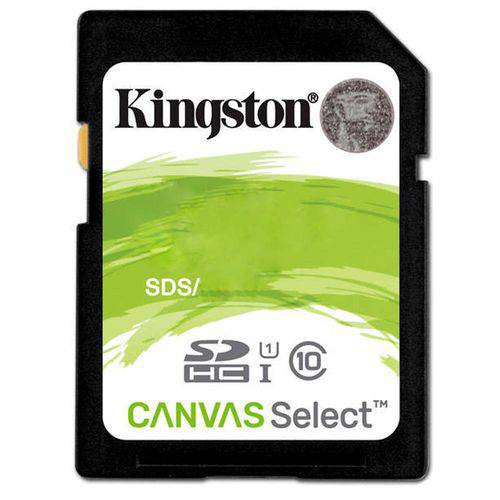 Cartão de Memória Kingston SD Canvas Select Classe 10 U1 HD 80MB/s – SDS