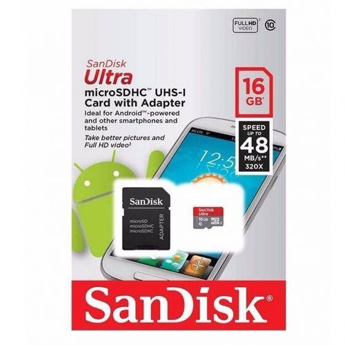 Cartão de Memoria Micro Sd 16gb Ultra Sandisk
