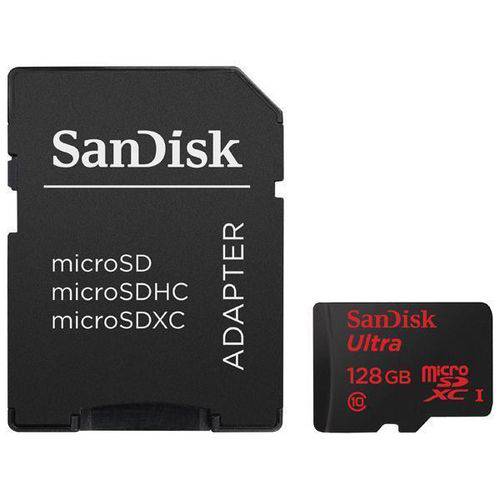 Cartão de Memória Micro Sd 128GB 80mb/s Ultra com Adaptador Sd - Sandisk