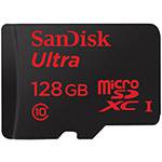 Cartão de Memória Micro SD 128GB 80mb/s Ultra com Adaptador SD - Sandisk