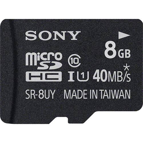 Cartão de Memória Micro SD 8GB - Sony