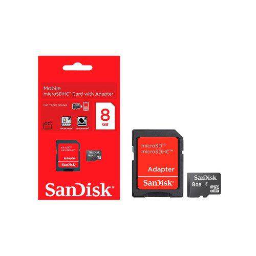 Cartão de Memória Micro Sd Sandisk 8gb