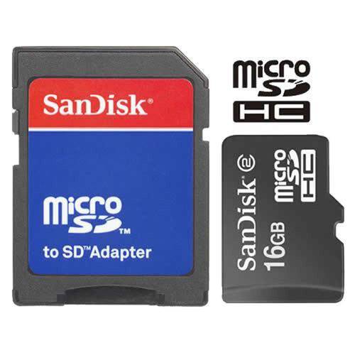 Cartão de Memória Microsd 16gb Secure Digital Card (Sdsdq-016g-B35a) - Sandisk