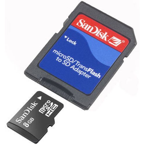 Cartão de Memória MicroSD 8Gb Secure Digital Card SDHC (SDSDQ-8192-A11M) - SANDISK 0377