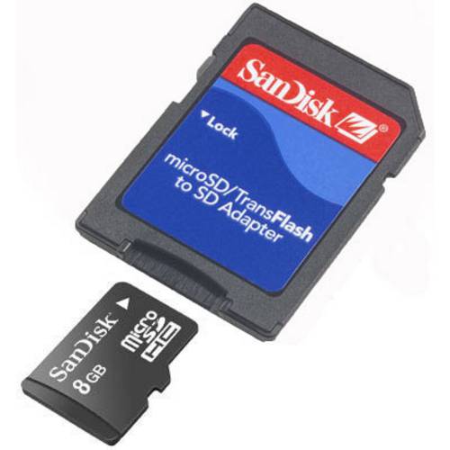 Cartão de Memória MicroSD 8Gb Secure Digital Card SDHC (SDSDQ-8192-A11M) - SANDISK