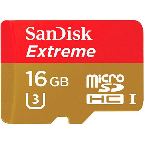 Cartão de Memória MicroSD Extreme 16GB 90Mb/s - Sandisk