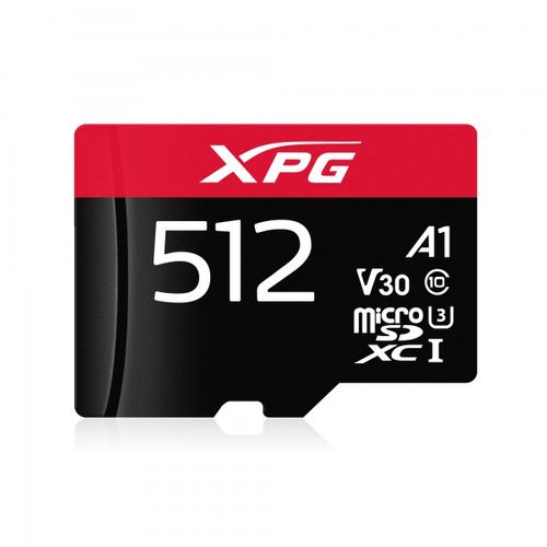 Cartão de Memória MicroSd XPG Adata 512Gb 4K 100Mb/s A1 V30 | AUSDX512GUI3XPGA1-R 2651