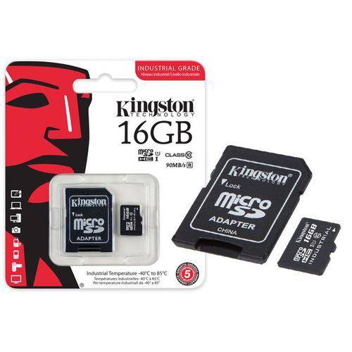 Cartão de Memória - MicroSDHC - 16GB - Kingston - Classe 10 - SDS/16GB