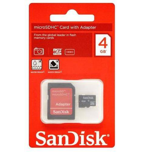Cartão de Memória Sandisk Micro Sdhc 4gb