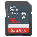 Cartão de Memória Sandisk Ultra Sdhc 16gb, Classe 10, 48mb/S (320x)