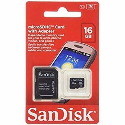 Cartão de Memória Sd 16 Gb Sandisk Original