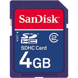 Cartão de Memória SD 4GB - Sandisk