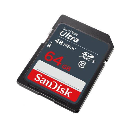 Cartão de Memória Sd 64gb Ultra 48mb/S Sdhc Cl10 Sandisk