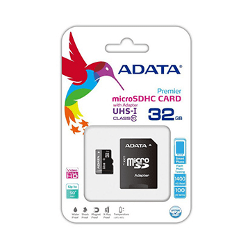 Cartão de Memoria SD ADATA 32GB AUSDH32GUICL10-RA1 | InfoParts