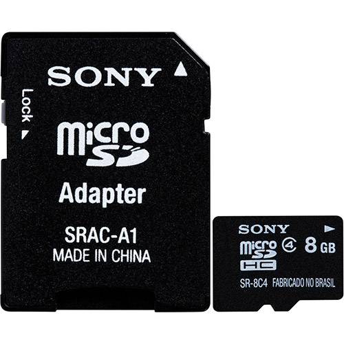 Cartão de Memória SD Micro 8GB com Adaptador Class 4 - Sony