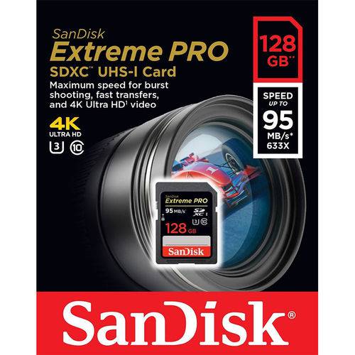 Cartão de Memória - Sdxc - 128gb - Sandisk Extreme Pro - Sdsdxpa-128g-g46
