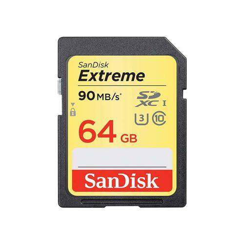 Cartao de Memoria SDXC Sandisk 64GB 90Mbs Class 10