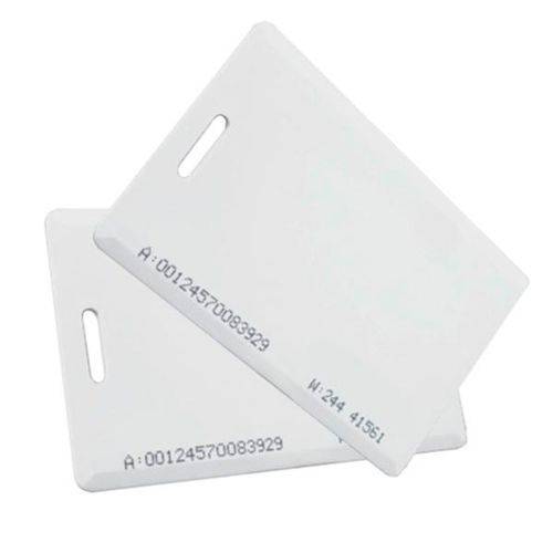 Cartão de Proximidade PVC Rfid Clamshell 125Khz - Branco