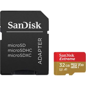 Cartão Micro SD Sandisk 32GB Extreme PRO 100mb/s Classe 3