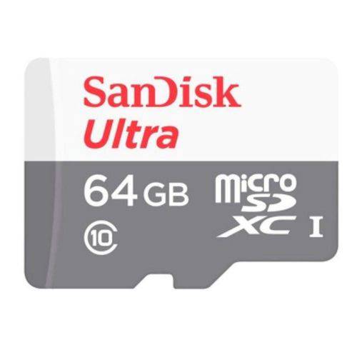 Cartão Micro Sd Ultra Classe 10 64gb com Adaptador - Sandisk